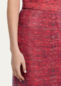 Giorgio ArmaniBackless Rhinestone Maxi Dress