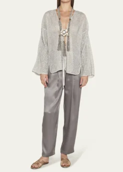 Giorgio ArmaniBeaded Tassel Statement Necklace