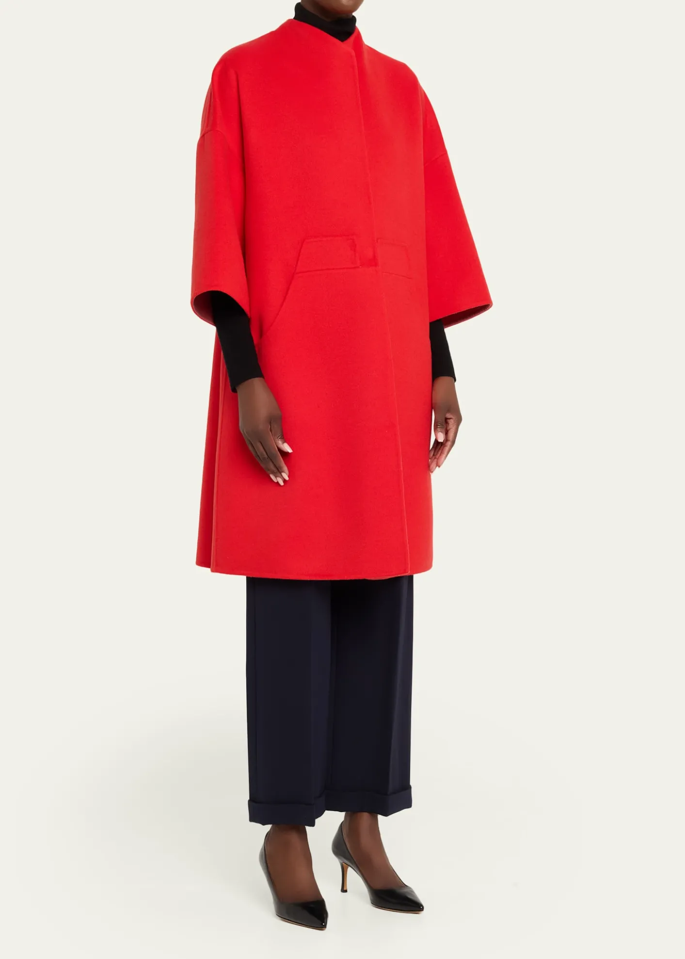 Giorgio ArmaniBicolor Virgin Wool Coat