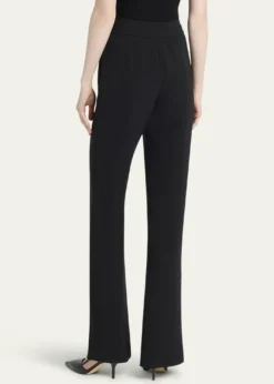 Giorgio ArmaniBlack Cady Straight-Leg Pants