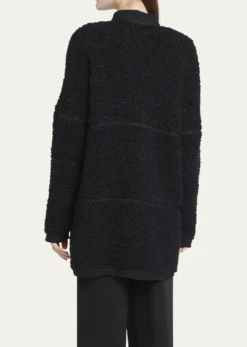 Giorgio ArmaniBoucle Lurex Oversize Knit Cardigan