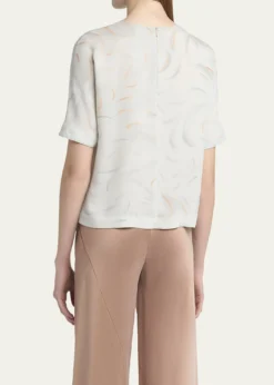 Giorgio ArmaniBrushstroke Silk Blouse