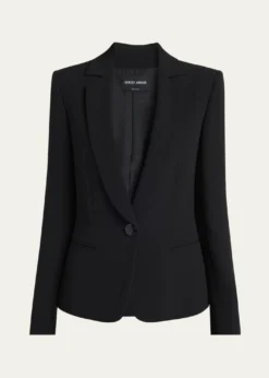 Giorgio ArmaniCady Tailored Blazer Jacket