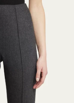 Giorgio ArmaniCashmere Flannel Slim-Leg Ankle Trousers