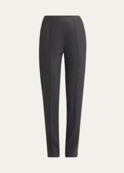 Giorgio ArmaniCashmere Flannel Slim-Leg Ankle Trousers