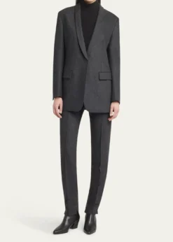 Giorgio ArmaniCashmere Flannel Single-Breasted Blazer