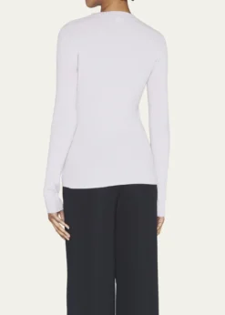 Giorgio ArmaniCashmere Ribbed Knit Sweater