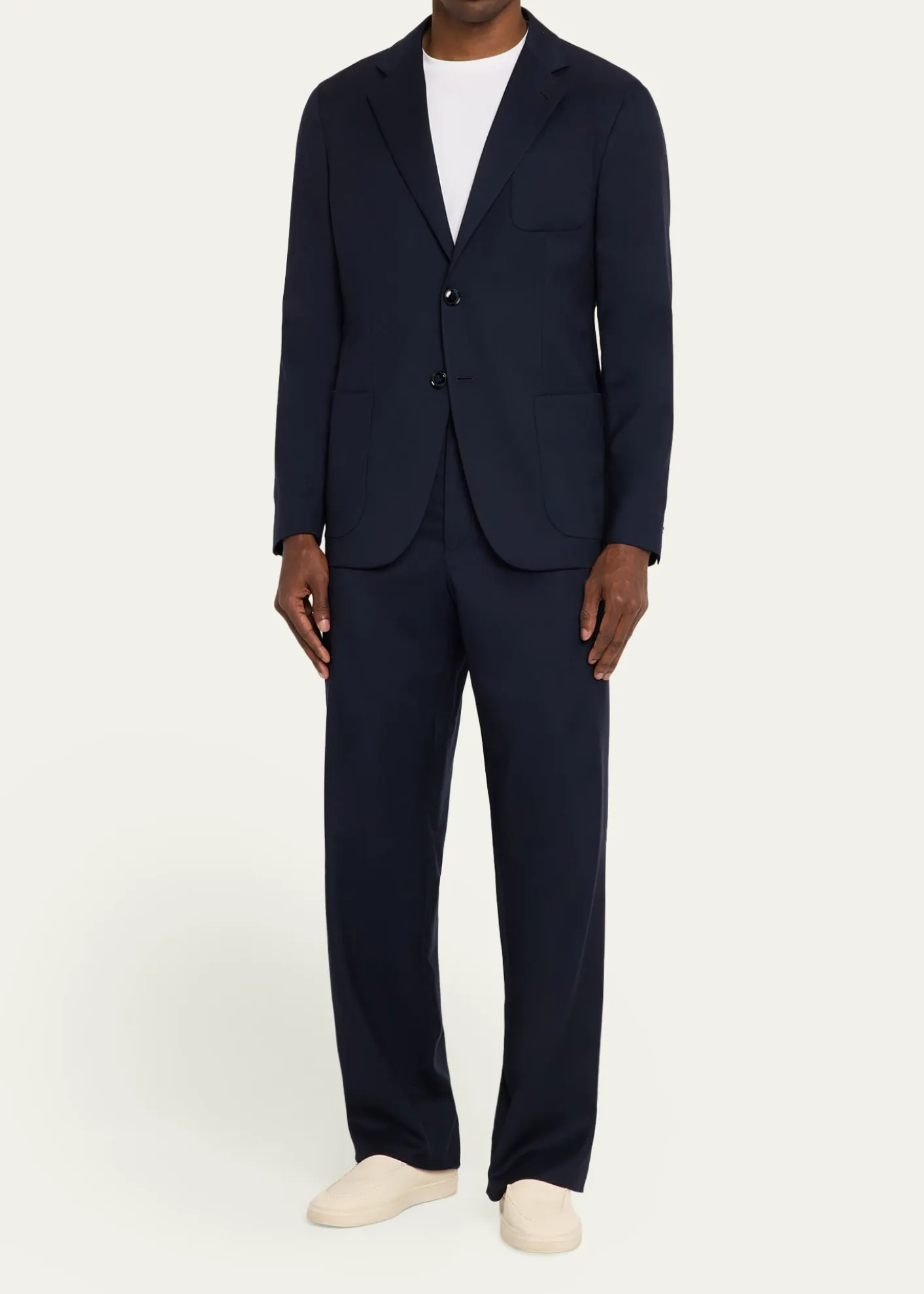 Giorgio ArmaniCashmere Straight-Leg Tailored Pants
