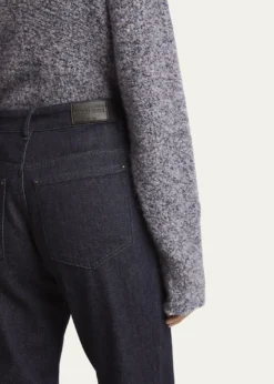 Giorgio ArmaniCotton-Cashmere Denim Straight-Leg Trousers
