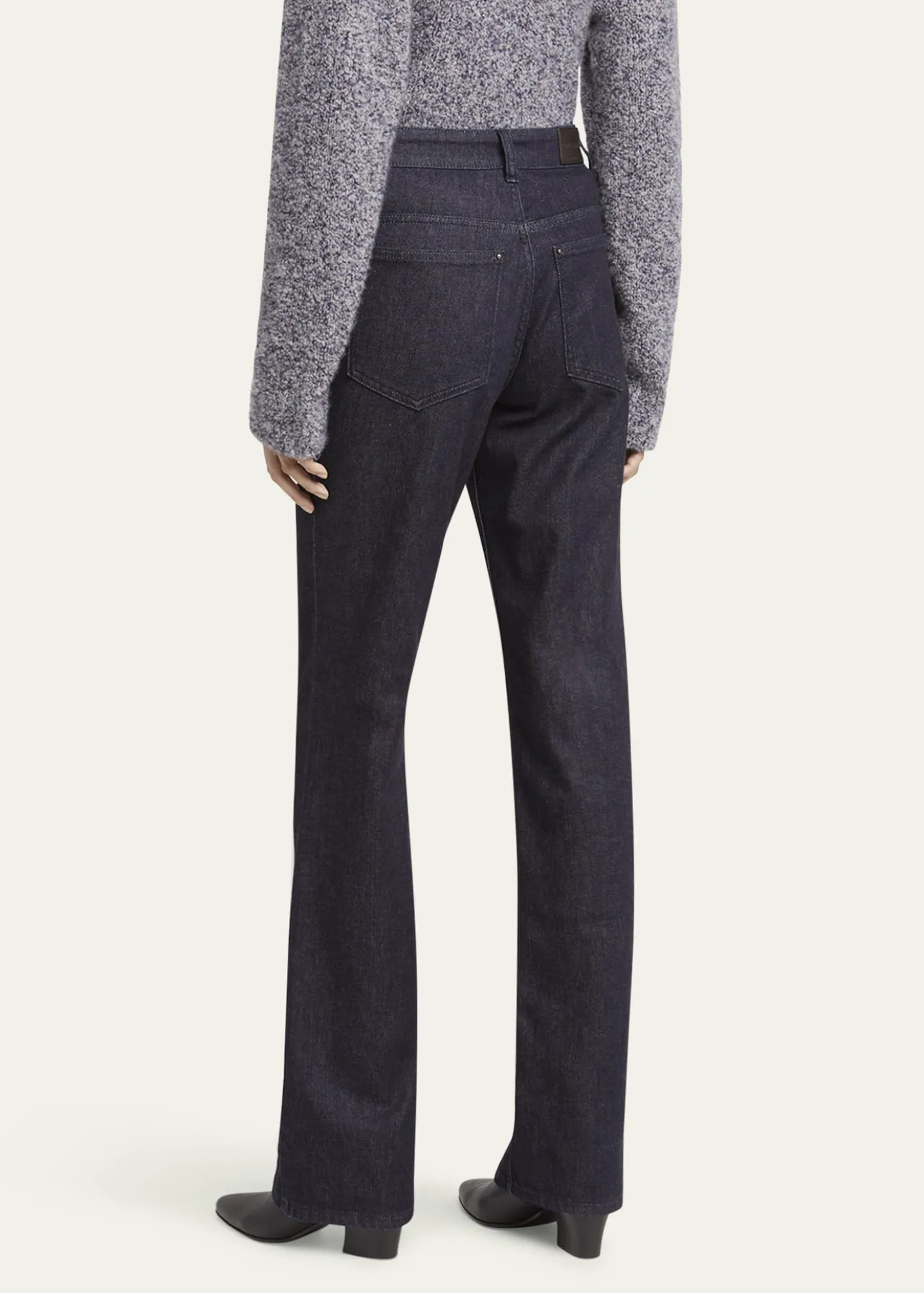 Giorgio ArmaniCotton-Cashmere Denim Straight-Leg Trousers