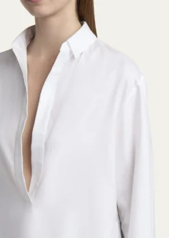 Giorgio ArmaniCotton Twill Tunic Blouse