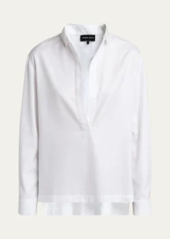 Giorgio ArmaniCotton Twill Tunic Blouse