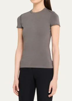 Giorgio ArmaniCrewneck Ribbed Jersey Tee