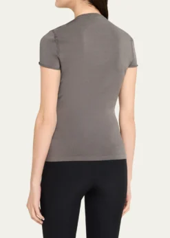 Giorgio ArmaniCrewneck Ribbed Jersey Tee