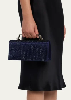 Giorgio ArmaniCrystal Avenue Rhinestone & Satin Clutch Bag