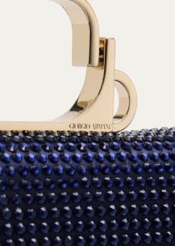 Giorgio ArmaniCrystal Avenue Rhinestone & Satin Clutch Bag