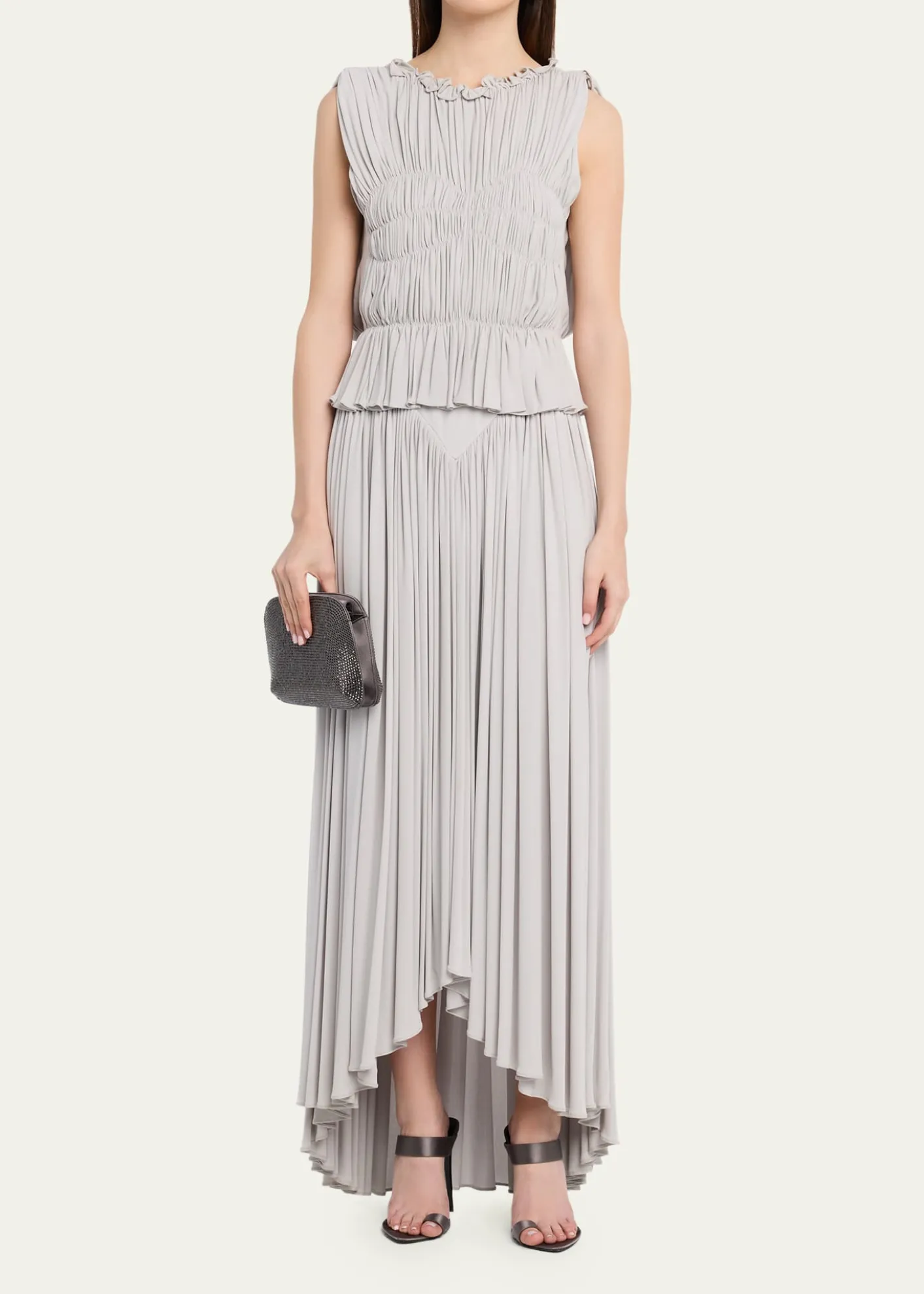 Giorgio ArmaniCrystal Satin Clutch Bag