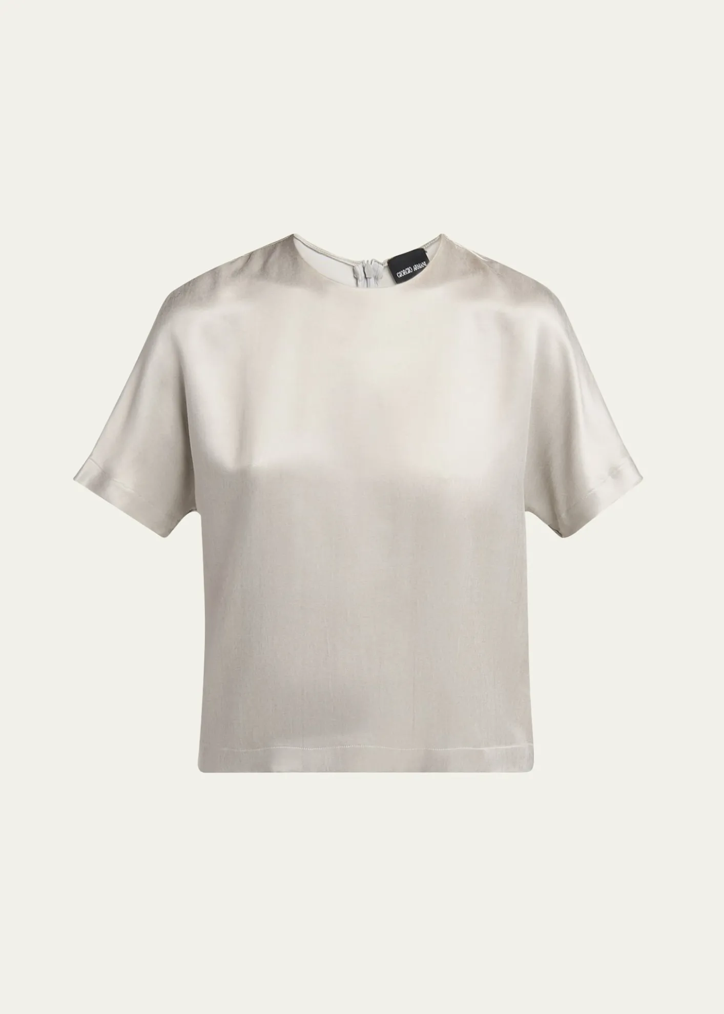 Giorgio ArmaniCupro Short-Sleeve Blouse