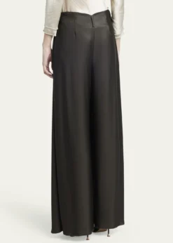 Giorgio ArmaniDouble Jersey Flowy Pleated Trousers