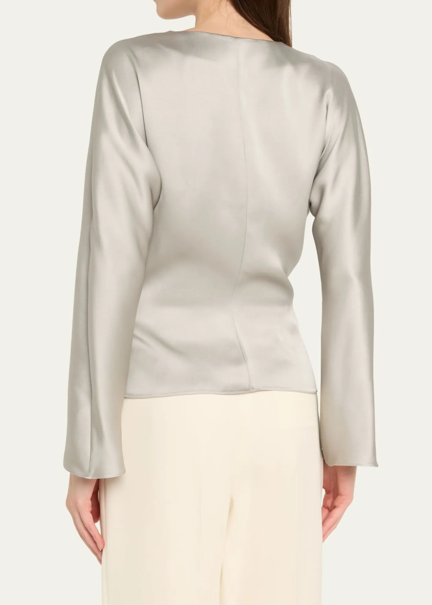 Giorgio ArmaniDraped Double Silk Wrap Shirt