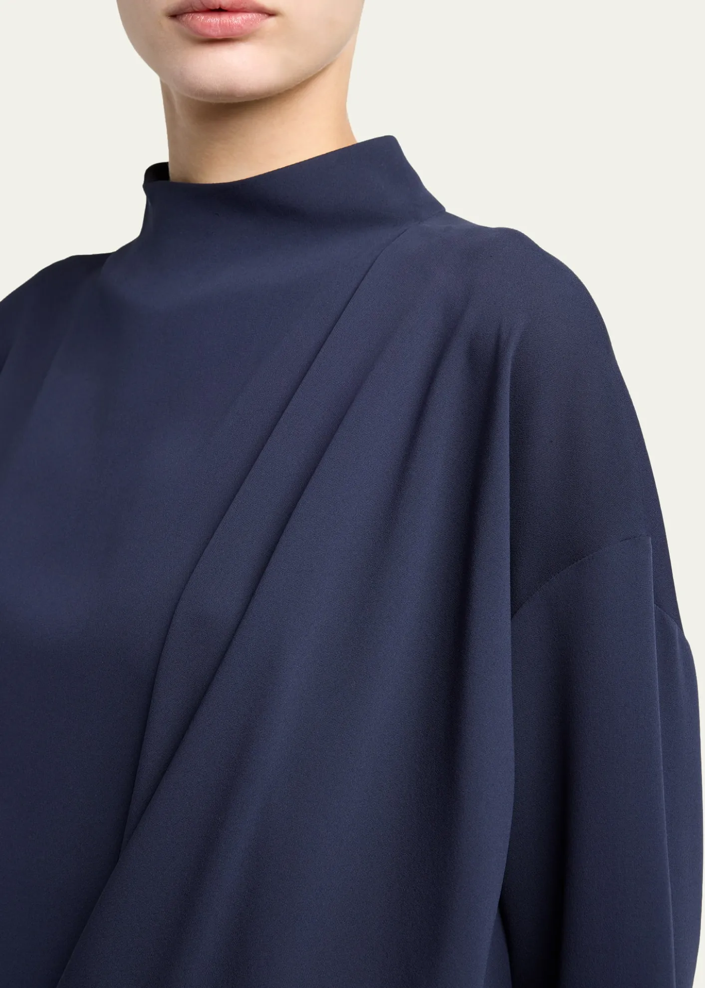 Giorgio ArmaniDraped Silk Georgette Shirt