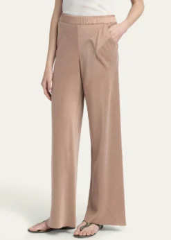 Giorgio ArmaniElastic Waistband Wide Leg Trousers