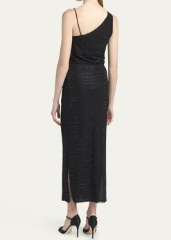 Giorgio ArmaniEmbellished Rose One-Shoulder Gown