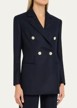 Giorgio ArmaniFlanella Cashmere Double-Breasted Blazer