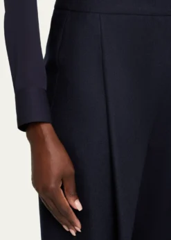 Giorgio ArmaniFlanella Cashmere Straight-Leg Pants
