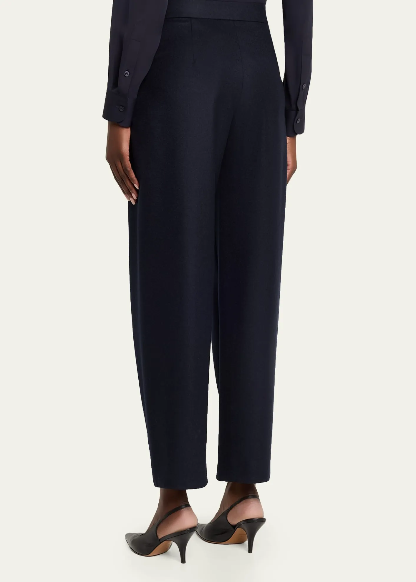 Giorgio ArmaniFlanella Cashmere Straight-Leg Pants