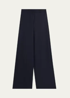 Giorgio ArmaniFlanella Cashmere Wide-Leg Pants