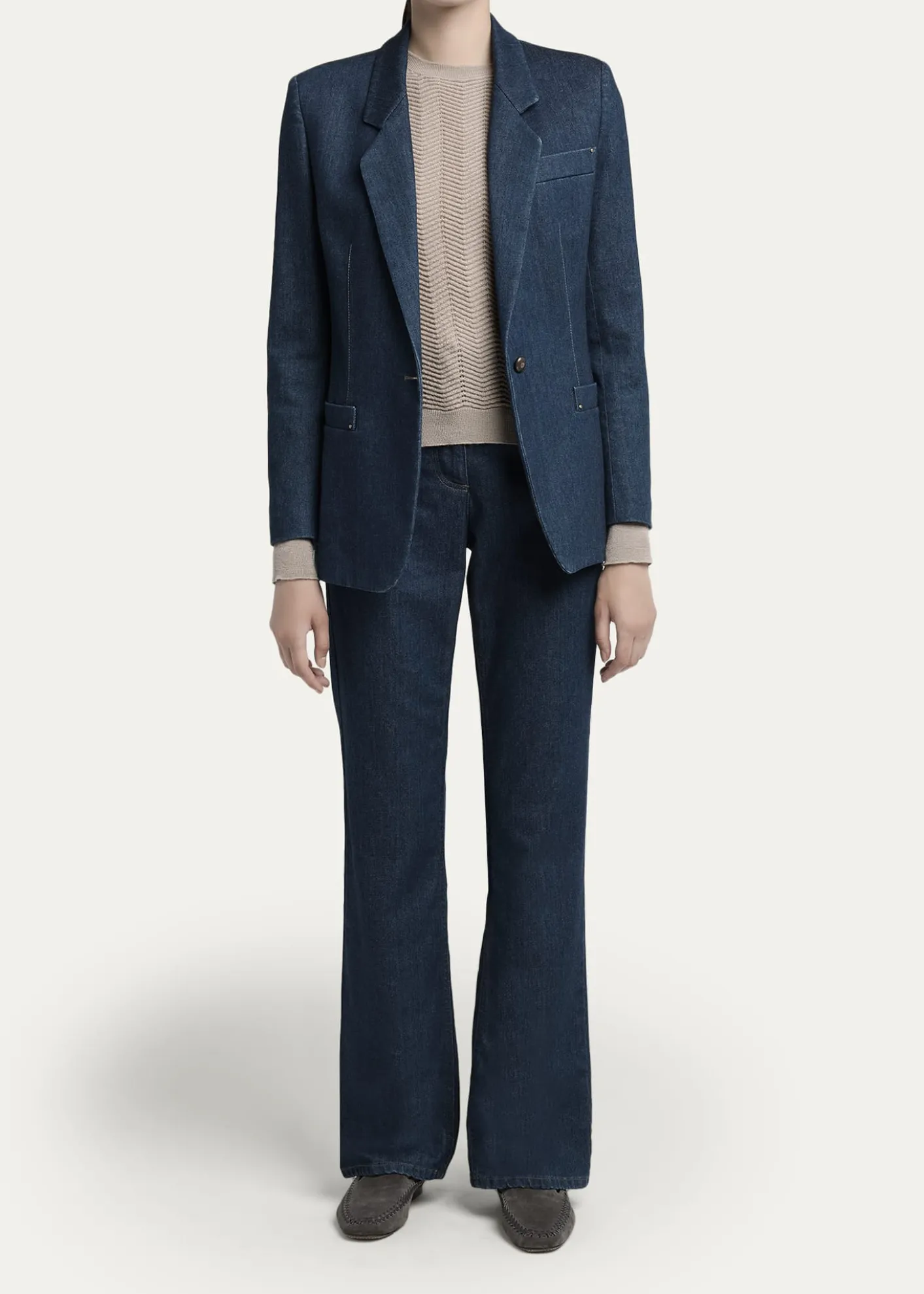 Giorgio ArmaniHigh-Rise Bootcut-Leg Denim Jeans