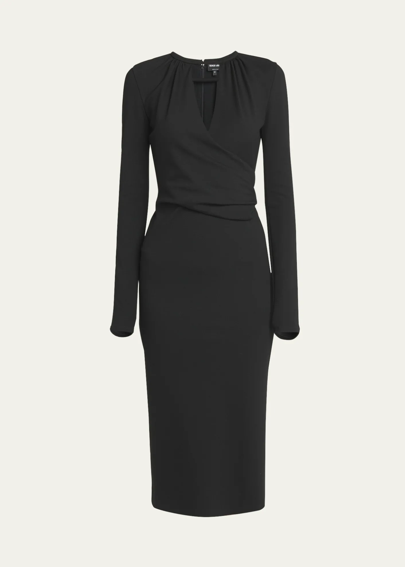 Giorgio ArmaniKeyhole Milano Jersey Sheath Dress