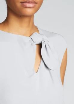 Giorgio ArmaniKnot Keyhole Silk Blouse
