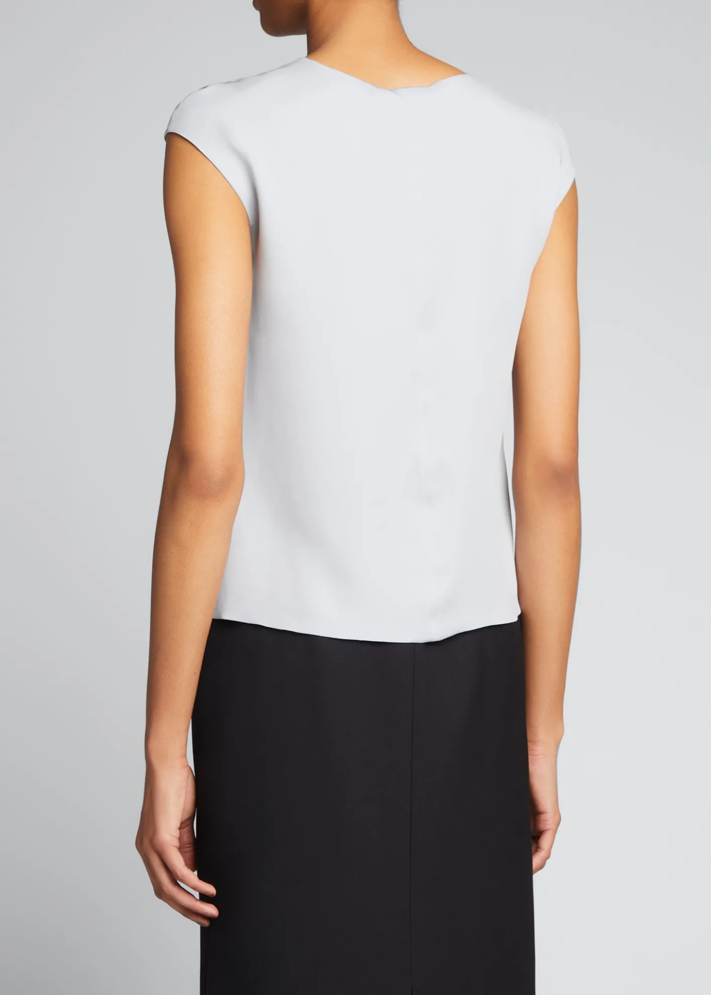 Giorgio ArmaniKnot Keyhole Silk Blouse
