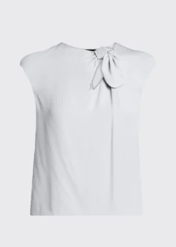 Giorgio ArmaniKnot Keyhole Silk Blouse