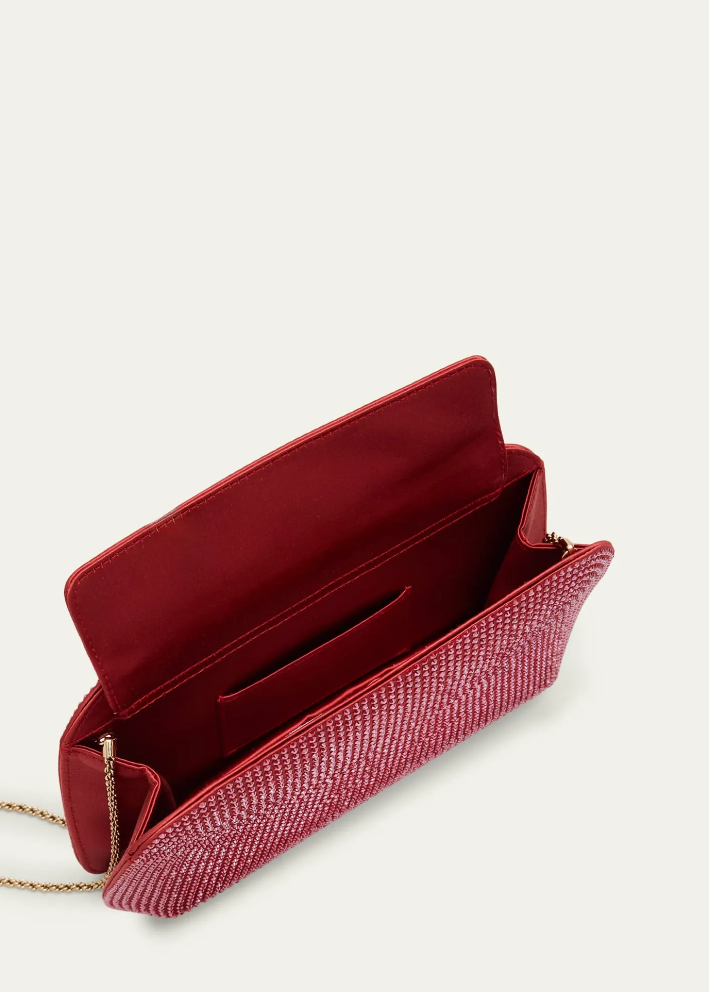 Giorgio ArmaniLa Prima Satin & Rhinestone Clutch Bag