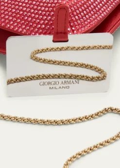 Giorgio ArmaniLa Prima Satin & Rhinestone Clutch Bag