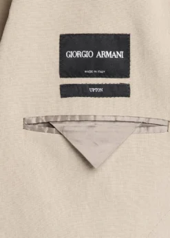 Giorgio ArmaniLinen Single-Breasted Jacket