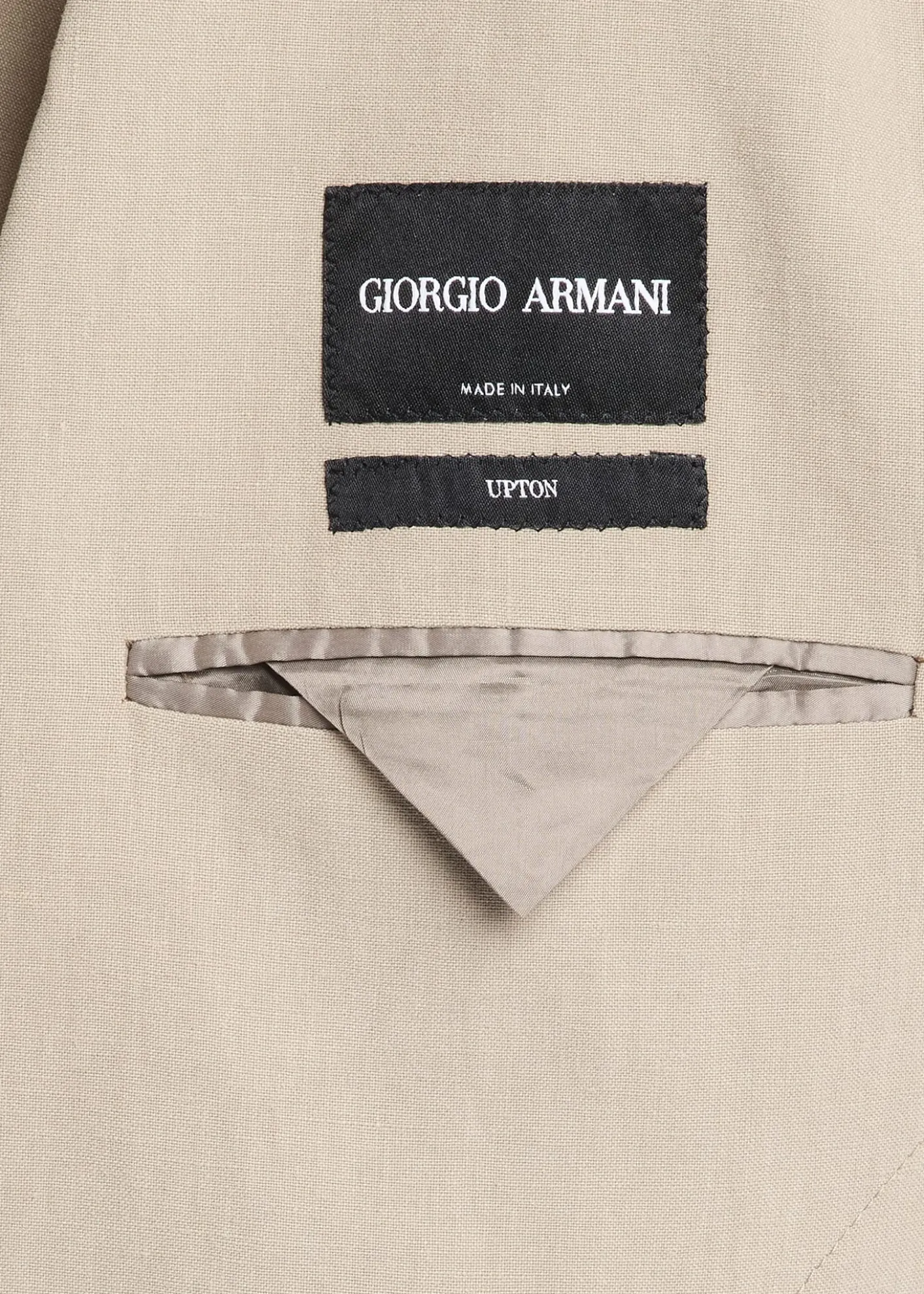 Giorgio ArmaniLinen Single-Breasted Jacket