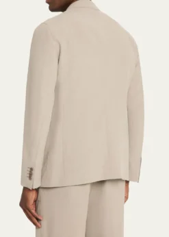 Giorgio ArmaniLinen Single-Breasted Jacket