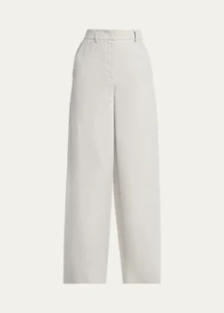 Giorgio ArmaniLinen Straight-Leg Trousers