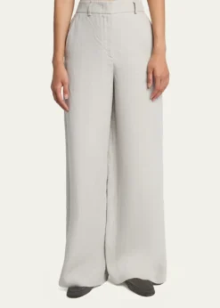 Giorgio ArmaniLinen Straight-Leg Trousers