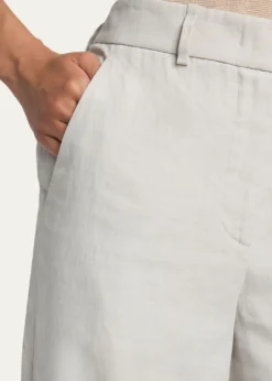 Giorgio ArmaniLinen Straight-Leg Trousers