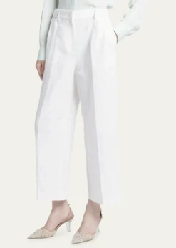 Giorgio ArmaniLinen Straight-Leg Trousers