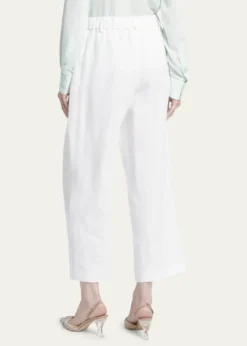 Giorgio ArmaniLinen Straight-Leg Trousers