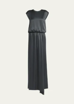 Giorgio ArmaniLong Double Silk Satin Gown