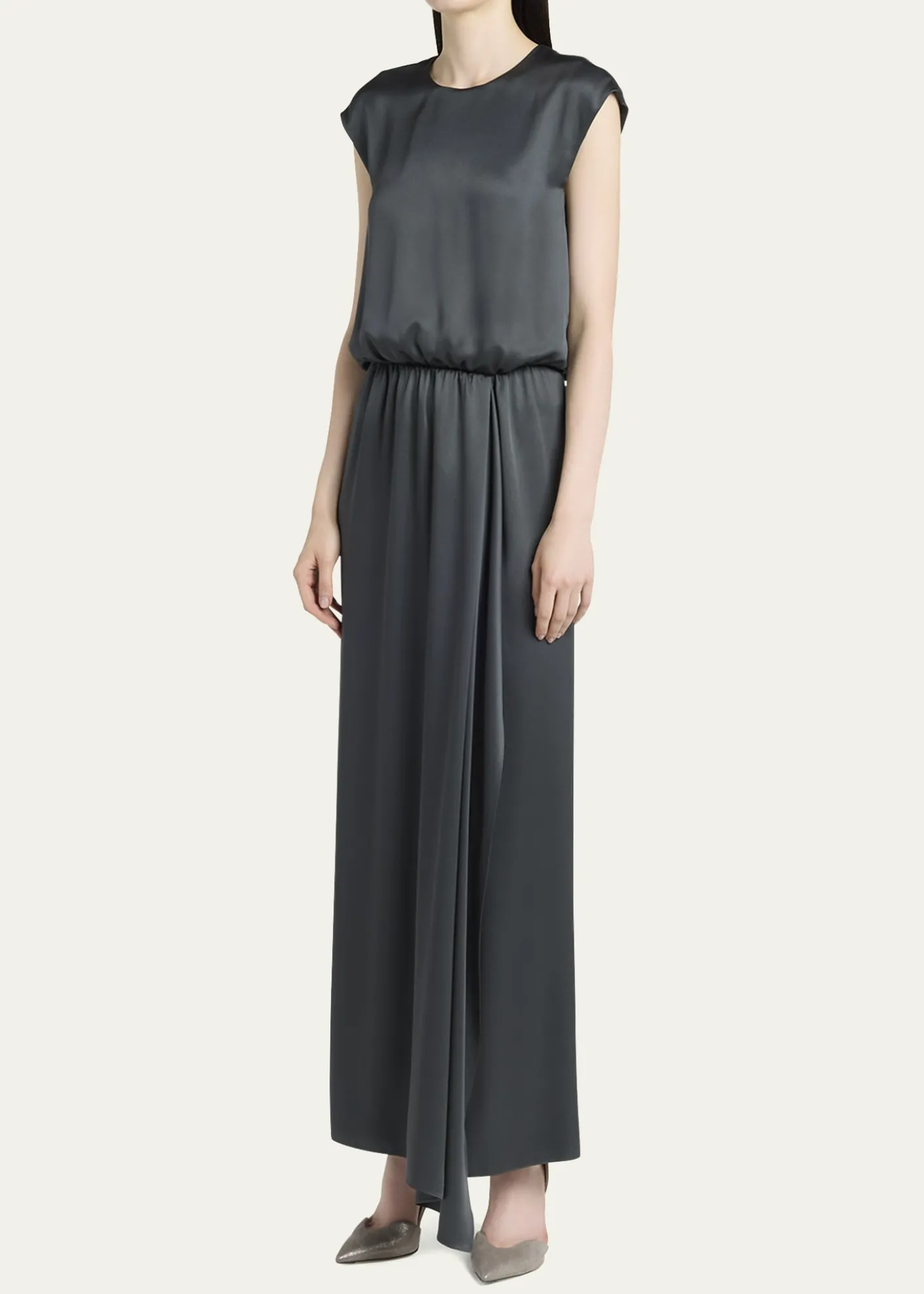 Giorgio ArmaniLong Double Silk Satin Gown
