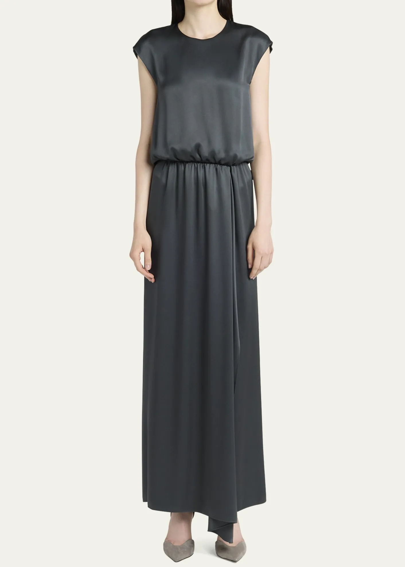 Giorgio ArmaniLong Double Silk Satin Gown