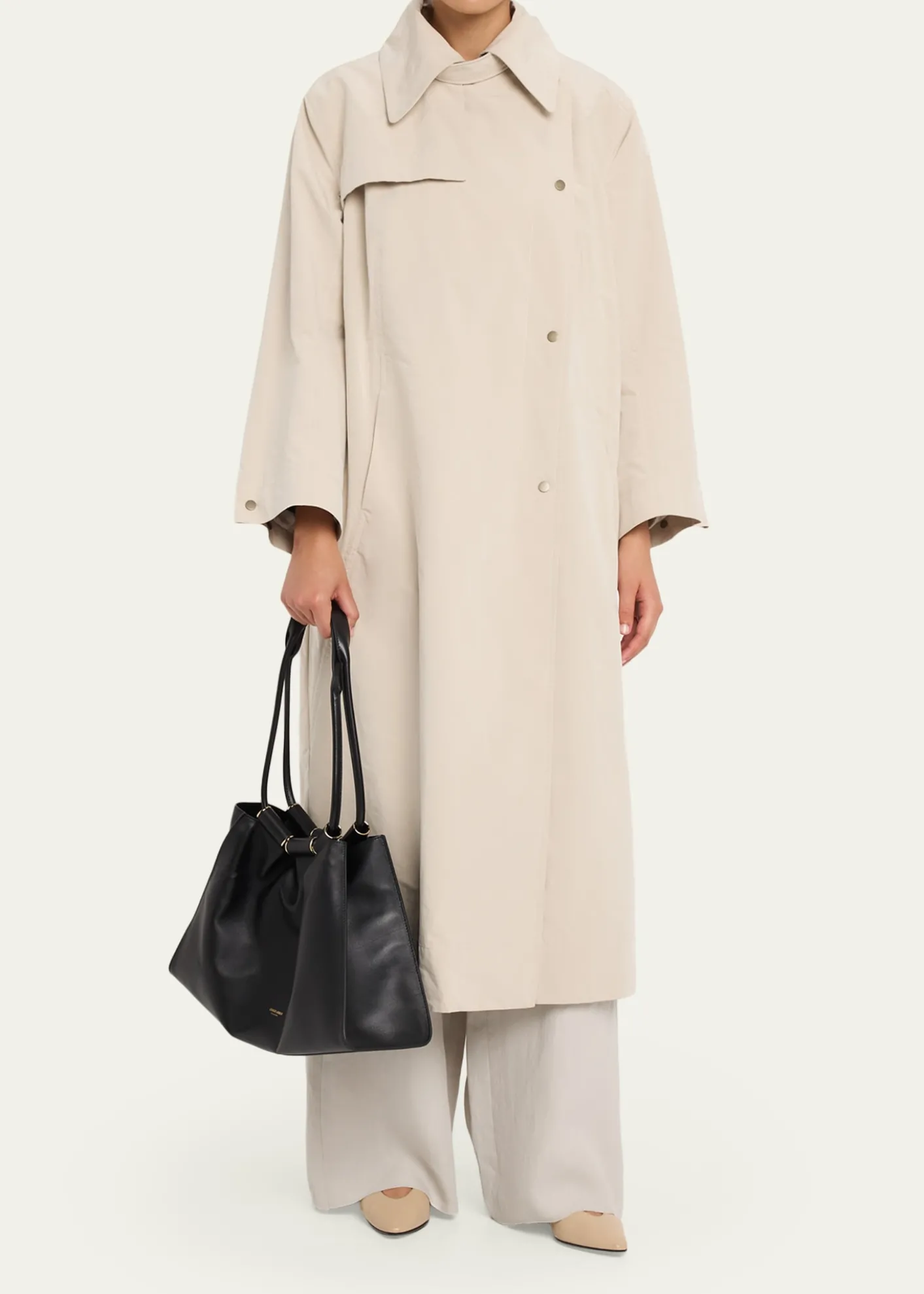 Giorgio ArmaniMedium Lamb Leather Shopper Tote Bag